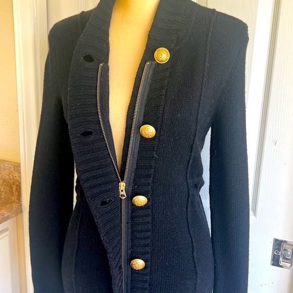 Wool and cashmere cardigan by Armani Exchange, sz S - Picture 4 of 9